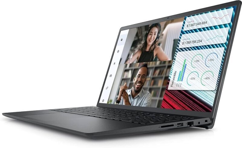 DELL VOSTRO 3520 12TH GEN 1225U CORE-I7 8GB RAM 512GB SSD 15.6'' FHD DISPLAY BACKLIT FPR ENG UK KB UBUNTU DOS CARBON BLACK - Image 2
