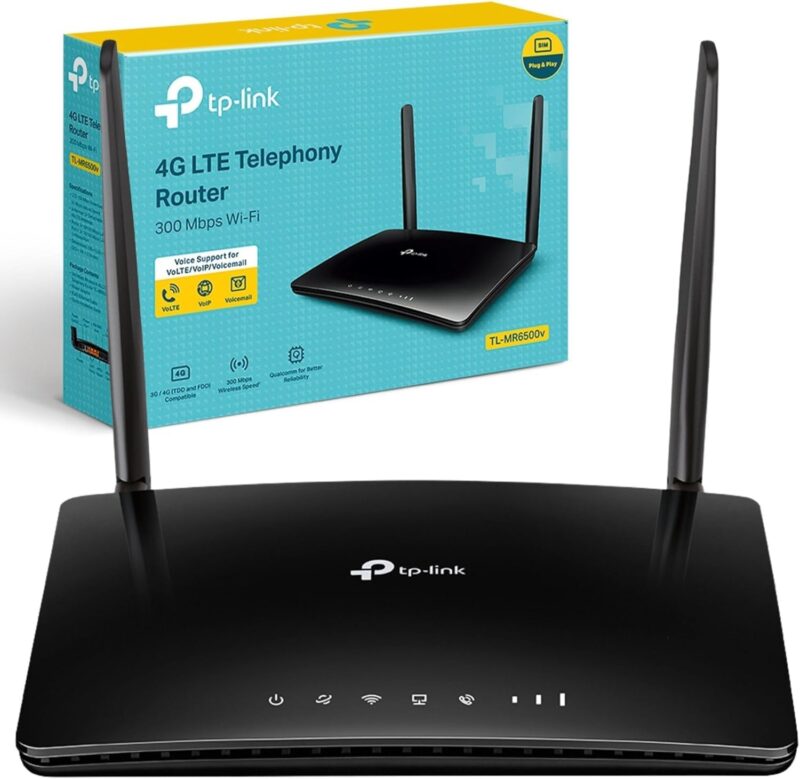 TP-Link TL-MR6500V 4G LTE Telephony Wi-Fi Router