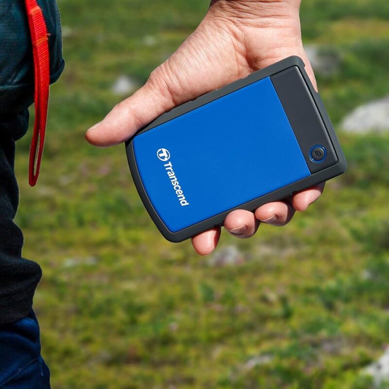 Transcend 1TB External Hdd H3B USB3.0-( Blue) - Image 4