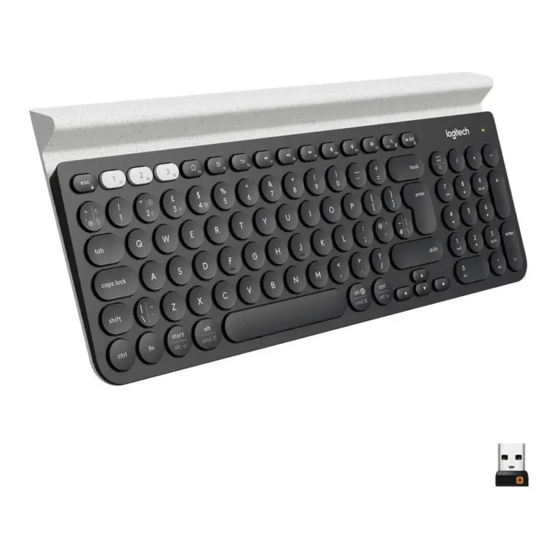 Logitech K780 Multi-Device Wireless Keyboard – Dark Grey/Speckled (920-008042)