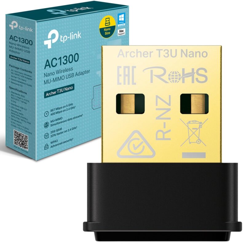 TPLINK USB WIRELESS ADAPTER T3U NANO - Image 5