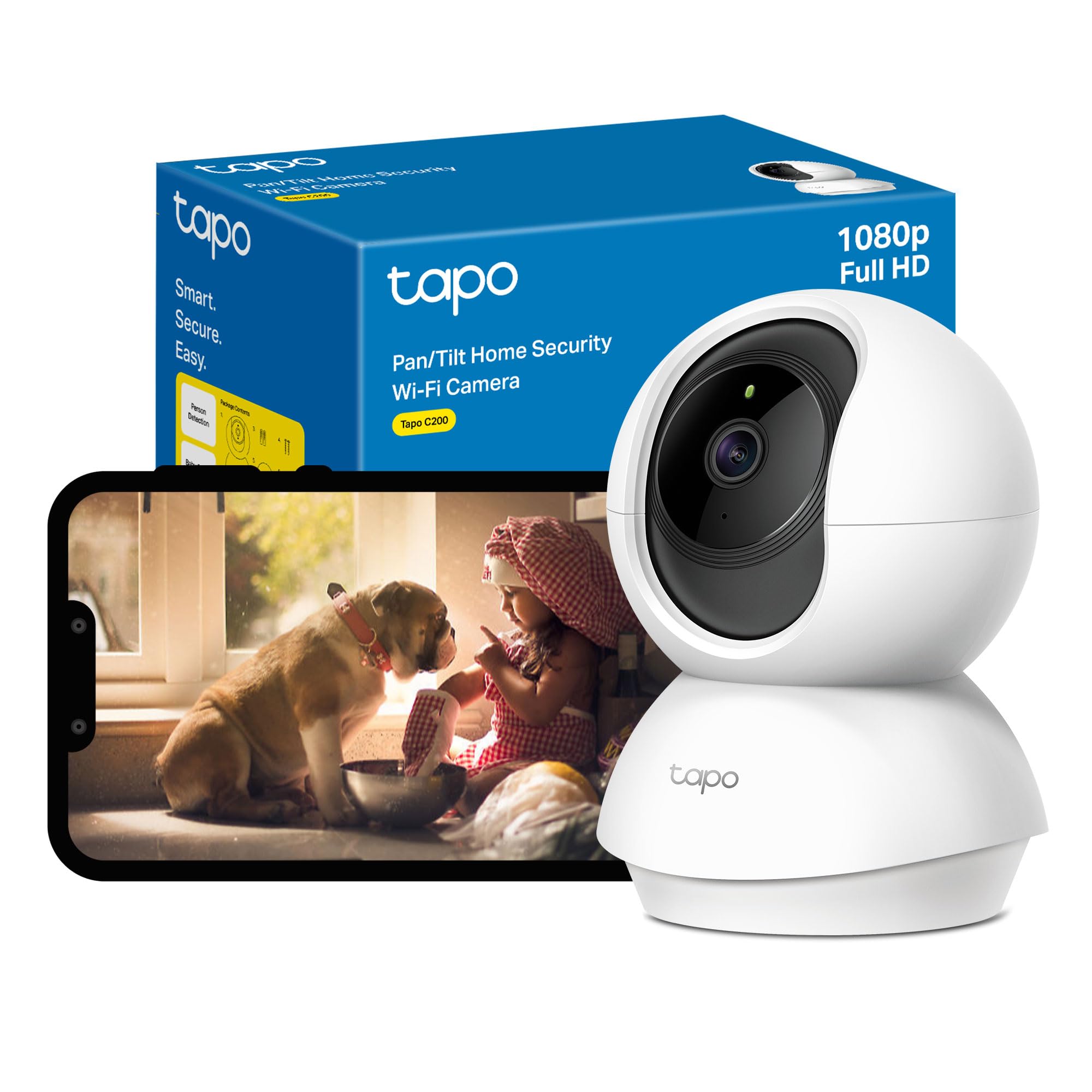 TP-Link Tapo C200 Pan/Tilt Home Security Wi-Fi Camera - Image 5