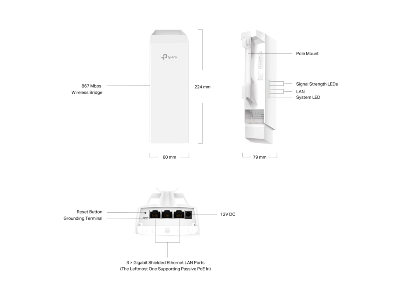 TPLINK ACCESSPOINT EAP-211 INDOOR/OUTDOOR - Image 2