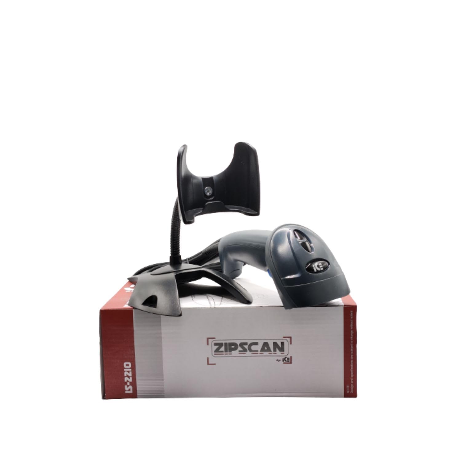 ICE Zipscan IS-2210 1D Barcode Scanner USB Kit (Black) - Image 5