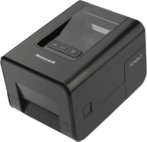 Honeywell PC42E-T Thermal Transfer Label Printer – 200 DPI, USB & LAN Connectivity, Black